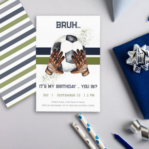 Kids Sports Soccer Invitation Boys