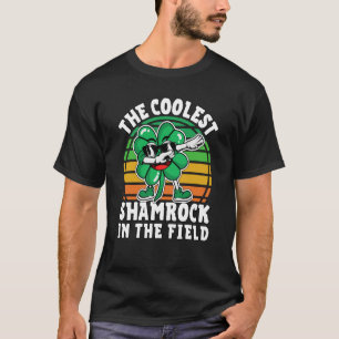 Kids St Patricks Day 2023 Coolest Dabbing Shamrock T-Shirt