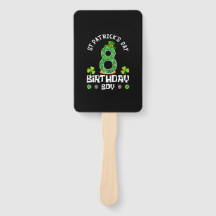 Kids St. Patrick's Day Birthday 8th 2015 T-Shirt Hand Fan