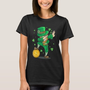 Kids St Patricks Day Dabbing Leprechaun Costume Ir T-Shirt