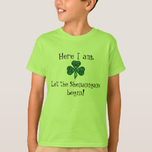 Kid's St. Patrick's Day Let the Shenanigans Begin! T-Shirt