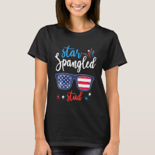 Kids Star Spangled Stud 4th Of July For Kids T-Shirt