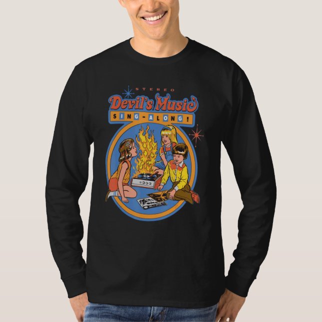 Kids Ste Reo Devils Music Sing Along Burn Disc Hal T-Shirt (Front)