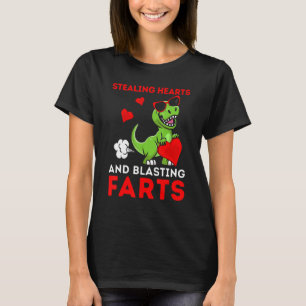 Kids Stealing Hearts And Blasting Farts Rex Cute T T-Shirt