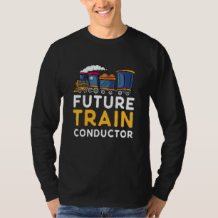 Kids Steam Engine For Toddlers Kids Future Train C T-Shirt