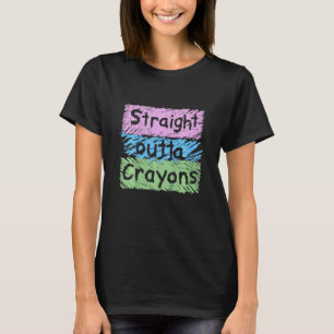 Kids Straight Out Of Crayons T-Shirt