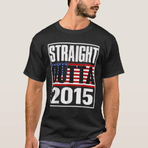 Kids Straight Outta 2015 4th Birthday Gifts T-Shirt