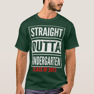Kids Straight Outta Kindergarten Class 2022 Heart T-Shirt