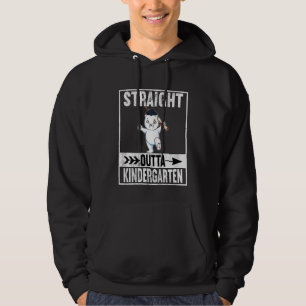Kids Straight Outta Kindergarten Preschool Graduat Hoodie