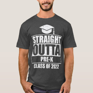 Kids Straight Outta PreK Class Of 2022 Last Day Pr T-Shirt