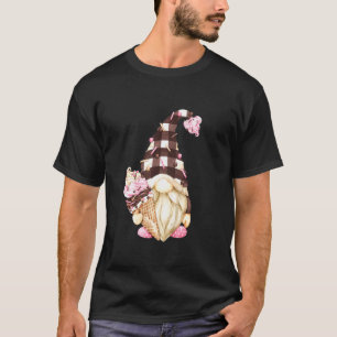 Kids Strawberry Ice Cream Gnome For Kids Cute Buff T-Shirt