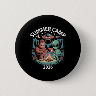 Kids Summer Camp 2026 Alien Bigfoot Director Crew 6 Cm Round Badge
