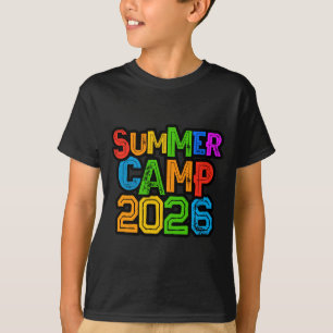 Kids summer camp 2026 camping host director vibes T-Shirt