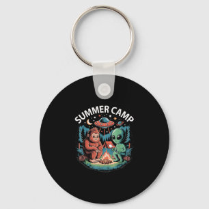 Kids summer camp alien ufo director crew host key ring
