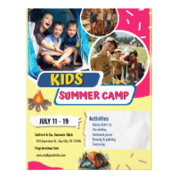 Kids Summer Camp Flyer, Kids Bootcamp Summer 