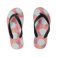 Kids Summer Sand Dollar Seashells Kid's Flip Flops