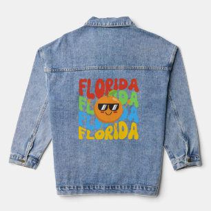 Kids Summer Shirt Florida's Orange Denim Jacket