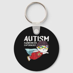 Kids Superhero Child Autism Awareness Gifts For Bo Key Ring