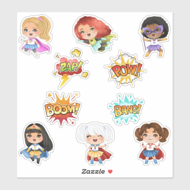 Kids Superhero Girls (Sheet)