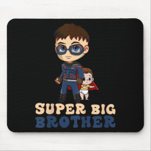 Kids Superhero Super Big Brother Older Bro Mouse Mat