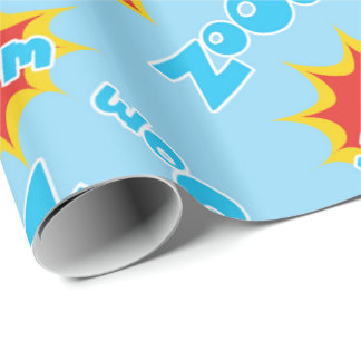 Kids Superhero Wrapping Paper
