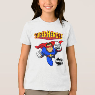Kid's SUPERHEROES! T-Shirt Tri-Blend Shirt