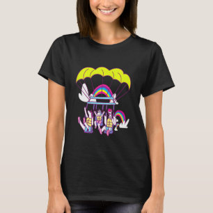 Kids Surfing Windsurfing Unicorns Sunglasses Calif T-Shirt