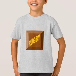 Kids T-Shirt ash CHOCOLAT RUGBY