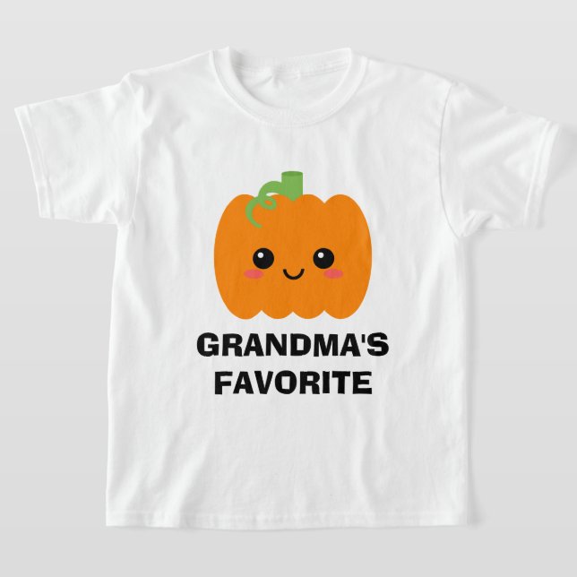 Kids T-shirt from Grandma, Halloween Thanksgiving  (Laydown)