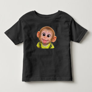 Kids' T-shirt-funny monkey sticking out its tongue Toddler T-Shirt