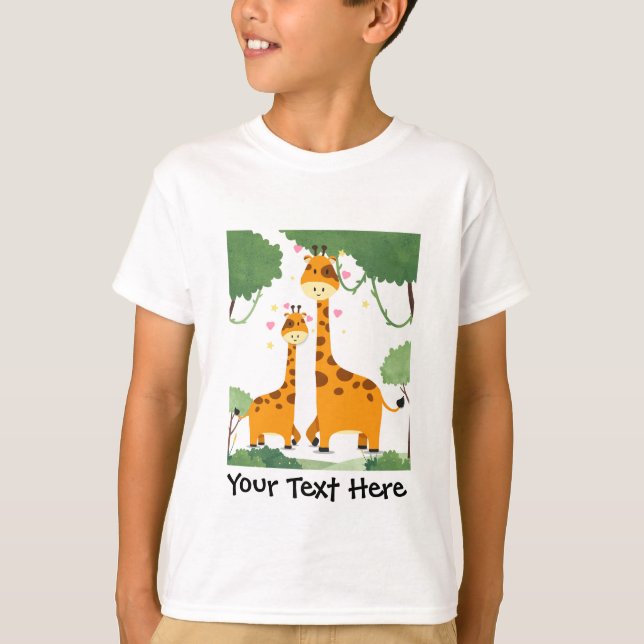Kids t-shirt giraffe picture (Front)