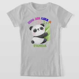Kids' T-Shirt – Hug Me Like a Panda 🐼