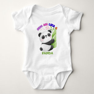 Kids' T-Shirt – Hug Me Like a Panda 🐼 Baby Bodysuit