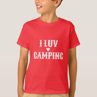 Kids T-Shirt I Luv Camping