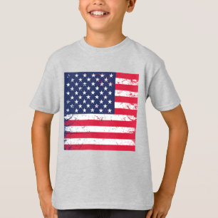Kids T-Shirt-Patriotic Flag T-Shirt