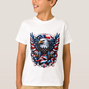 Kids T-Shirt-Patriotic Flag T-Shirt