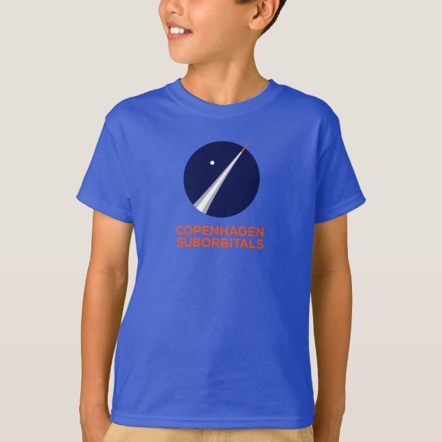 Kids T-Shirt With Copenhagen Suborbitals Logo (Front)