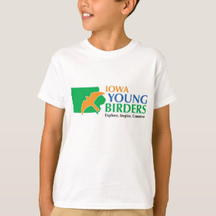 Kids t-shirt with Iowa Young Birders logo