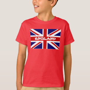 Kid's T Shirts with English Union Jack flag