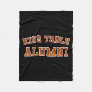 Kids Table Alumni Thanksgiving Fun Family Gatherin Fleece Blanket