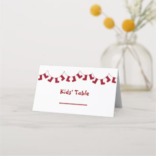 Kids' Table Christmas Place Cards