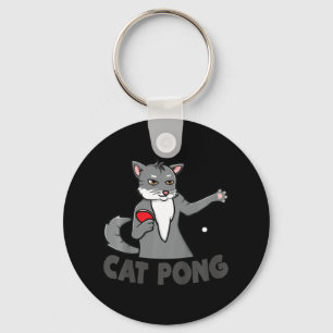 Kids Table Tennis Cat for Boys and Girls  Key Ring