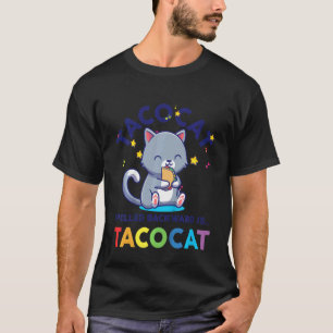 Kids Taco Cat Spelled Backward Is Tacocat Boys Gir T-Shirt