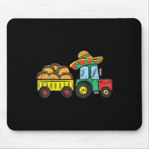 Kids Taco Tractor Cinco De Mayo Mexican Food Fiest Mouse Mat
