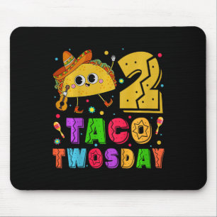 Kids Taco Twosday - Dos Toddler Birthday Party 2 Y Mouse Mat