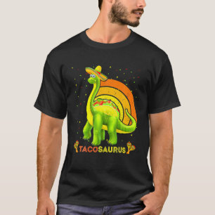 Kids Tacosaurus Cinco De Mayo Funny Taco Dinosaur T-Shirt