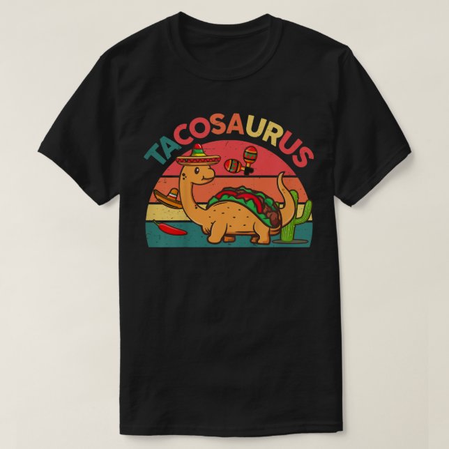 Kids Tacosaurus Tacos Mexican-Shirt Toddler Boys F T-Shirt (Design Front)