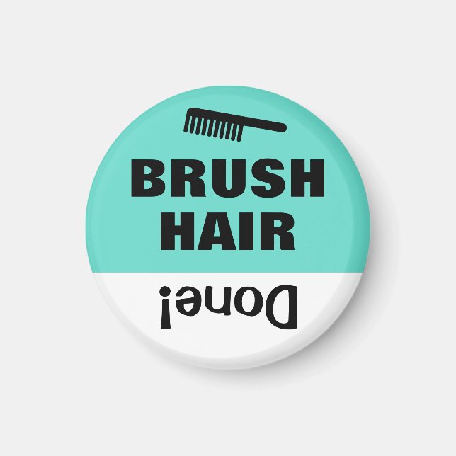 Kid's Task Chore List Reminder Magnet Hair (Front)