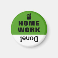 Kid's Task Chore List Reminder Magnet Homework