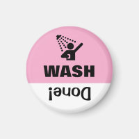 Kid's Task Chore List Reminder Magnet Wash